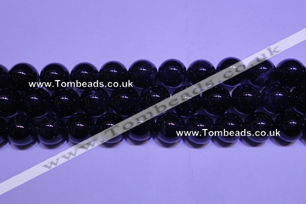 CNA565 15.5 inches 14mm round AA grade natural dark amethyst beads