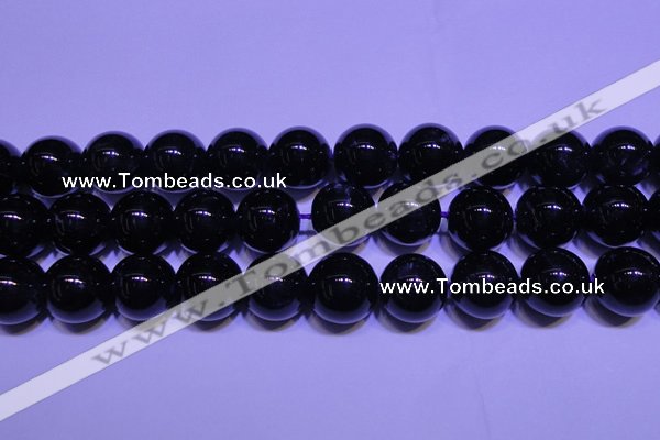 CNA575 15.5 inches 14mm round AAA grade natural dark amethyst beads