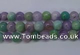 CNA651 15 inches 6mm round lavender amethyst & amazonite beads