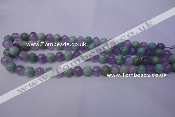 CNA653 15 inches 10mm round lavender amethyst & amazonite beads