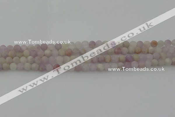 CNA671 15.5 inches 6mm round matte lavender amethyst beads