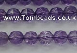 CNA68 15.5 inches 6mm faceted round natural amethyst beads