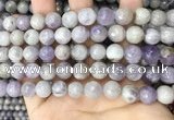 CNA688 15.5 inches 10mm faceted round lavender amethyst beads