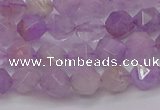 CNA692 15.5 inches 8mm faceted nuggets lavender amethyst beads