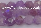 CNA693 15.5 inches 10mm faceted nuggets lavender amethyst beads