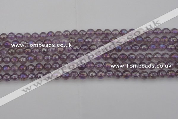 CNA701 15.5 inches 6mm round AB-color amethyst gemstone beads