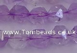 CNA733 15.5 inches 12mm faceted nuggets light lavender amethyst beads