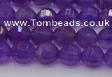 CNA751 15.5 inches 6mm faceted round natural amethyst beads