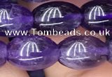 CNA772 15.5 inches 8*11mm rice amethyst gemstone beads