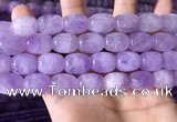 CNA786 15.5 inches 12*16mm drum lavender amethyst beads