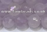 CNA790 15.5 inches 8mmm faceted round lavender amethyst beads