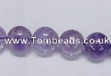 CNA803 15.5 inches 10mm round natural light amethyst beads