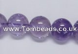 CNA806 15.5 inches 16mm round natural light amethyst beads