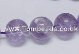 CNA808 15.5 inches 20mm round natural light amethyst beads