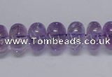 CNA810 15.5 inches 8*12mm rondelle natural light amethyst beads