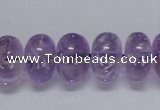 CNA812 15.5 inches 10*16mm rondelle natural light amethyst beads