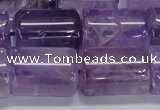 CNA815 15.5 inches 15*20mm tube natural light amethyst beads