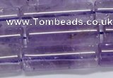 CNA816 15.5 inches 10*30mm tube natural light amethyst beads