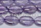 CNA831 15.5 inches 12*16mm oval natural light amethyst beads