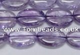 CNA832 15.5 inches 13*18mm oval natural light amethyst beads