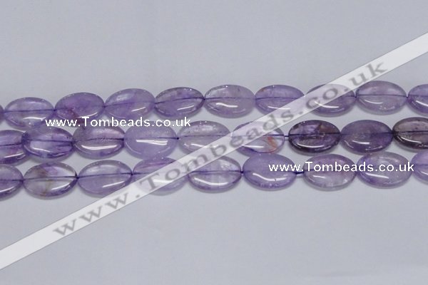 CNA834 15.5 inches 18*25mm oval natural light amethyst beads