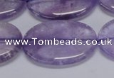 CNA837 15.5 inches 25*35mm oval natural light amethyst beads