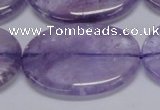 CNA838 15.5 inches 30*40mm oval natural light amethyst beads