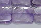 CNA847 15.5 inches 30mm square natural light amethyst beads