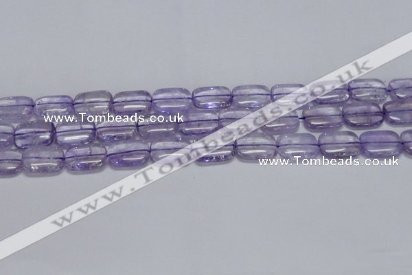 CNA851 15.5 inches 12*16mm rectangle natural light amethyst beads