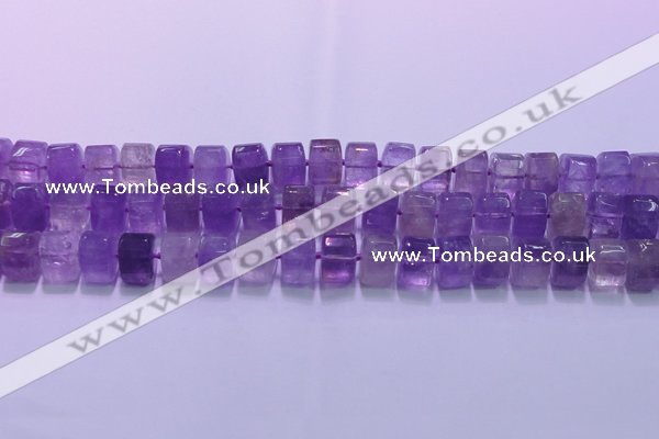 CNA902 15.5 inches 11*15*15mm faceted triangle natural amethyst beads