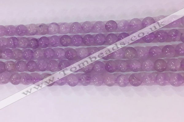 CNA952 15.5 inches 6mm round natural lavender amethyst beads