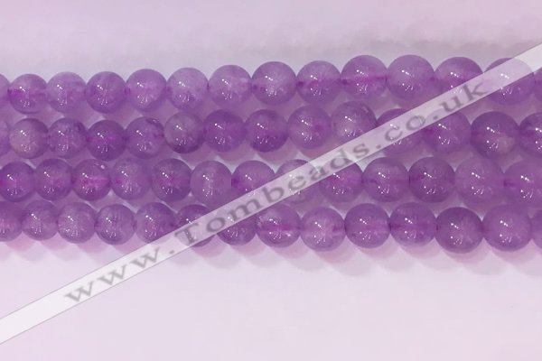 CNA954 15.5 inches 8mm round natural lavender amethyst beads