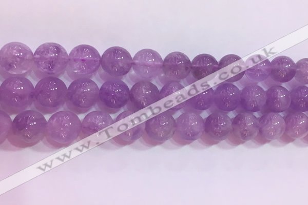 CNA956 15.5 inches 12mm round natural lavender amethyst beads