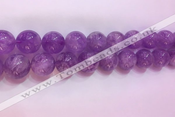 CNA959 15.5 inches 18mm round natural lavender amethyst beads