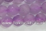 CNA962 15.5 inches 4mm faceted round natural lavender amethyst beads