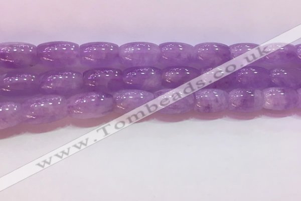 CNA975 15.5 inches 8*12mm drum natural lavender amethyst beads