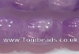 CNA976 15.5 inches 10*14mm drum natural lavender amethyst beads