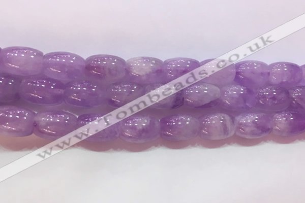 CNA976 15.5 inches 10*14mm drum natural lavender amethyst beads