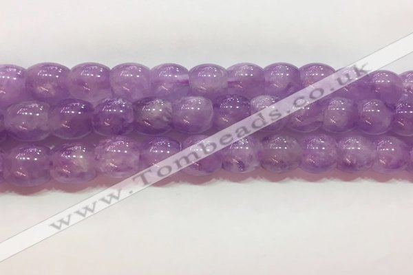 CNA980 15.5 inches 12*12mm drum natural lavender amethyst beads