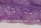 CNA981 15.5 inches 14*14mm drum natural lavender amethyst beads