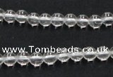 CNC01 15.5 inches 6mm round grade AB natural white crystal beads