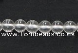 CNC02 15.5 inches 8mm round grade AB natural white crystal beads