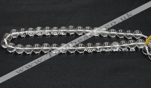 CNC04 15.5 inches 12mm round grade AB natural white crystal beads