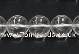 CNC05 15.5 inches 14mm round grade AB natural white crystal beads