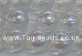 CNC203 15.5 inches 10mm round AB-color white crystal beads