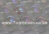 CNC204 15.5 inches 12mm round AB-color white crystal beads