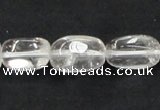 CNC22 10*16mm nugget grade AB natural white crystal beads