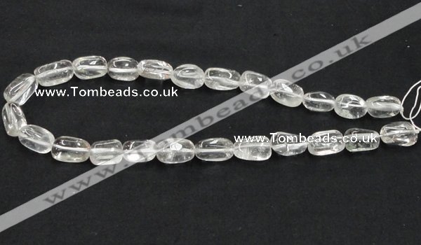 CNC22 10*16mm nugget grade AB natural white crystal beads