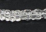 CNC39 9*12mm double heart-shaped grade AB natural white crystal beads