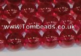 CNC412 15.5 inches 8mm round dyed natural white crystal beads